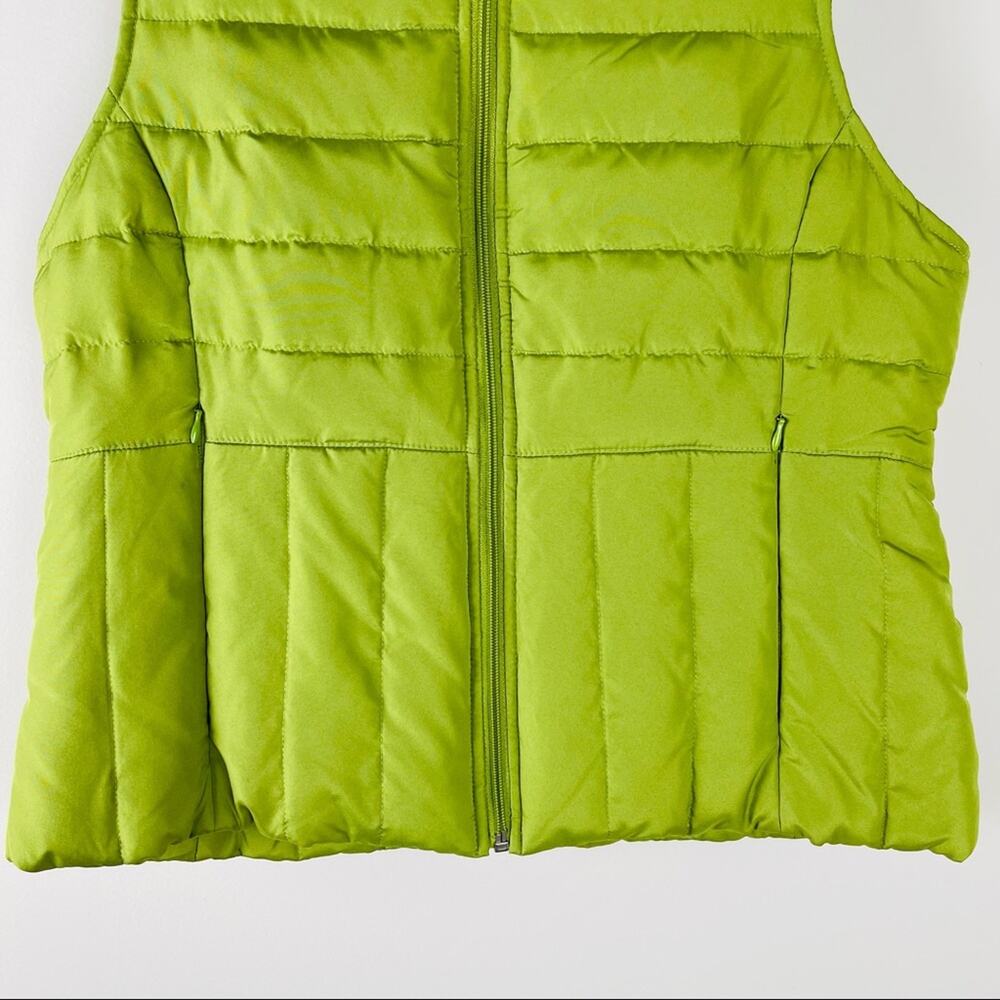 Kenneth Cole green down quilted puffer full zip vest - Picture 3 of 6